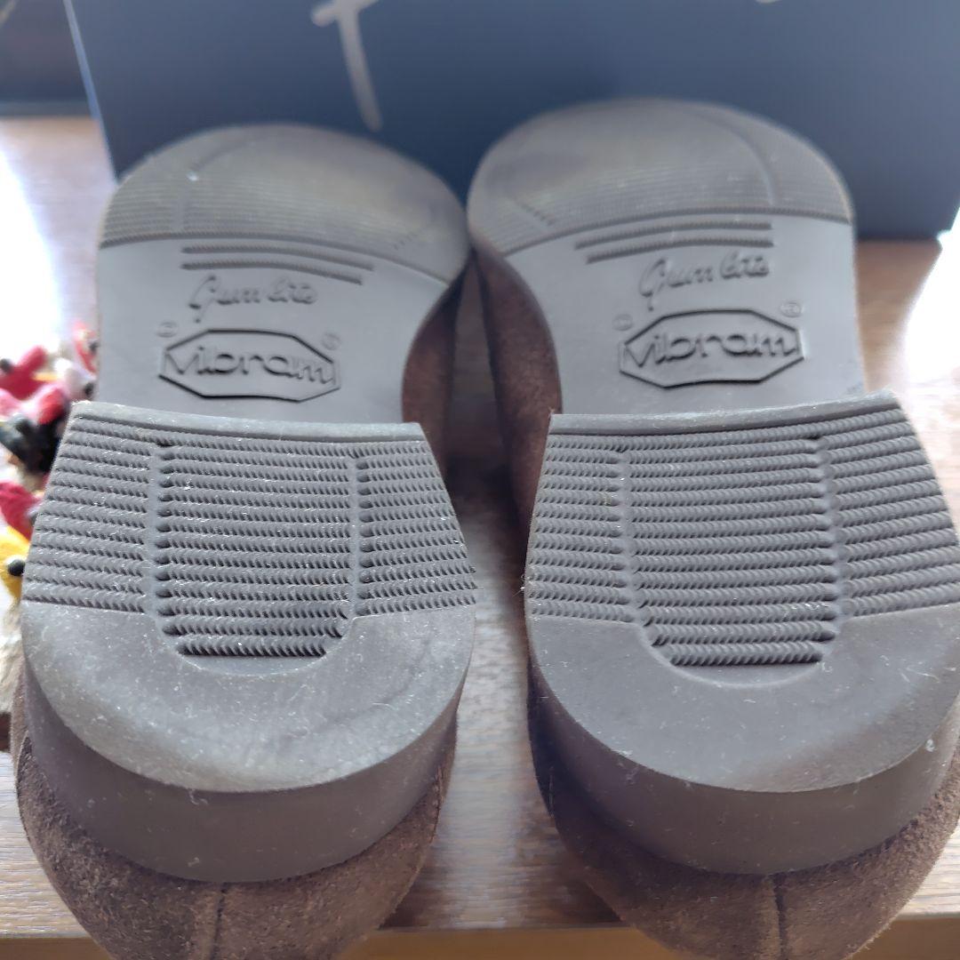 ferrante ブラウン スエード ローファー