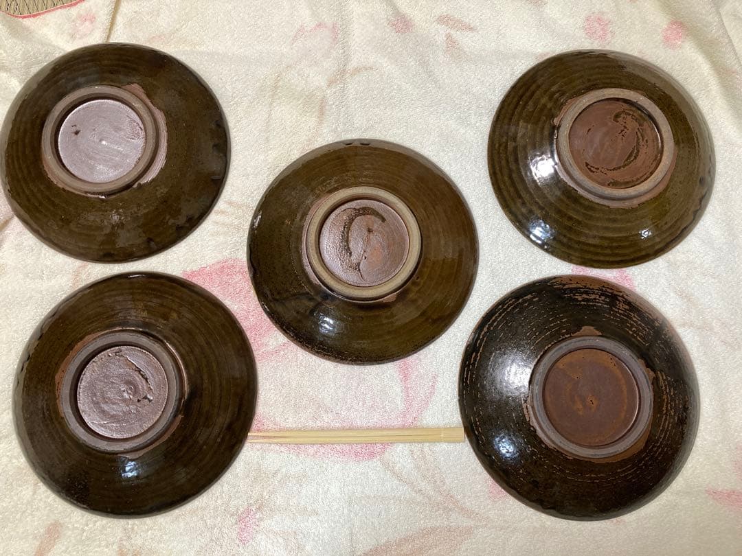 小石原焼　5枚　24cm 皿　焼き物