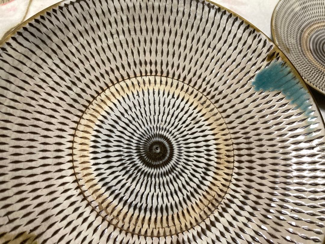 小石原焼　5枚　24cm 皿　焼き物