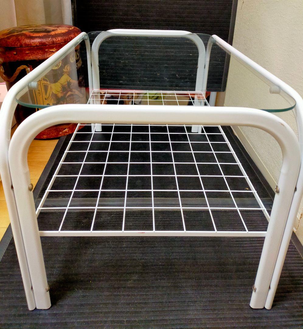 80’s スペースエイジ ミッドセンチュリー ポストモダン ガラステーブル