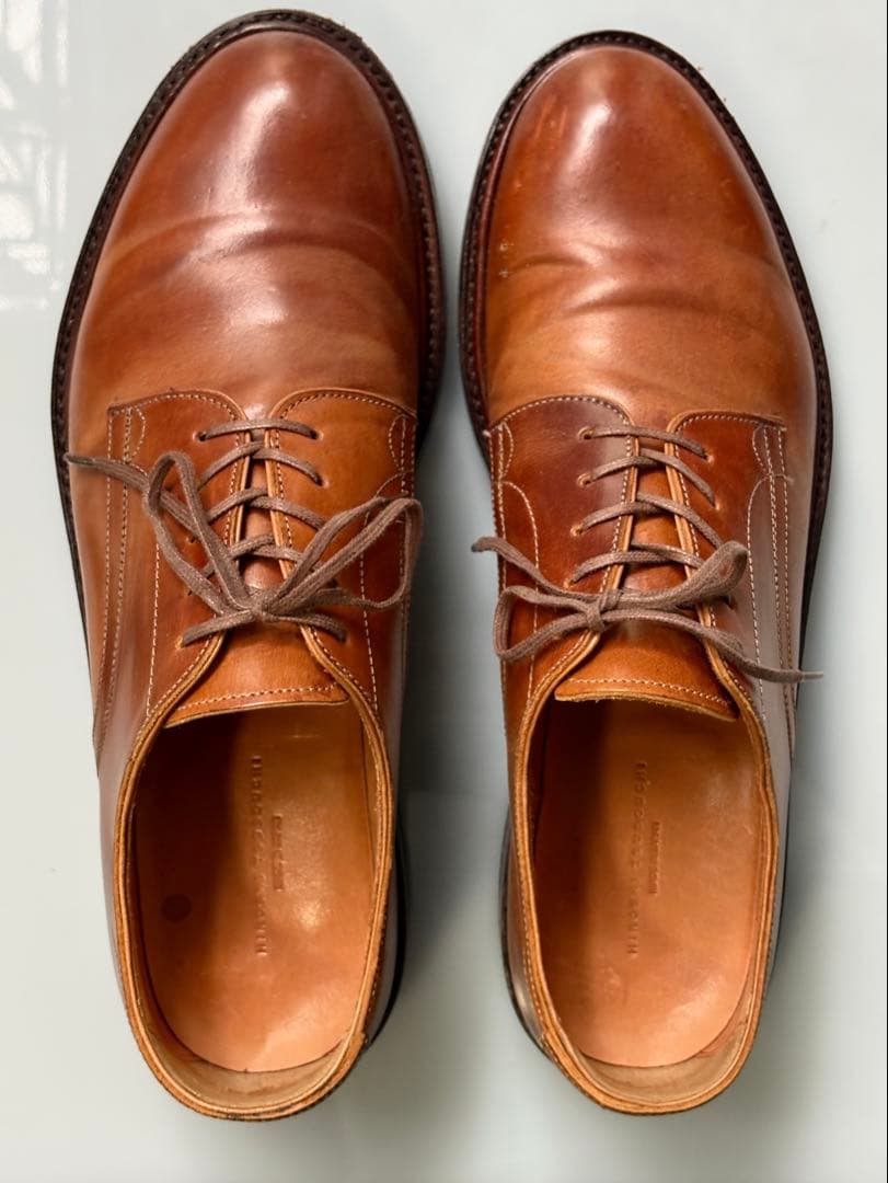 HIROSHI TSUBOUCHI プレーントゥ　コードバン　cognac /7