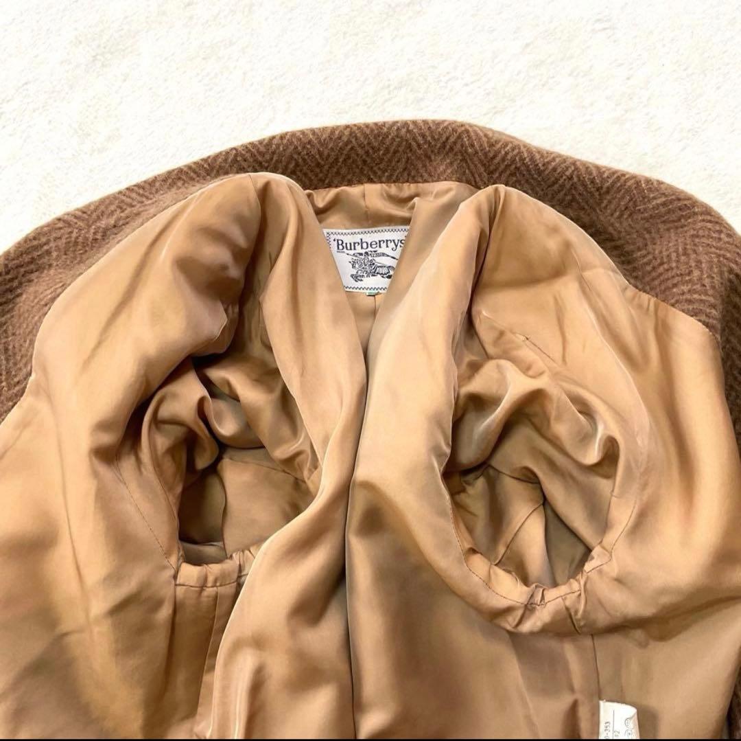 ユ*ス様 【美品】バーバリー テーラードジャケット ヘリンボーン クルミボタン