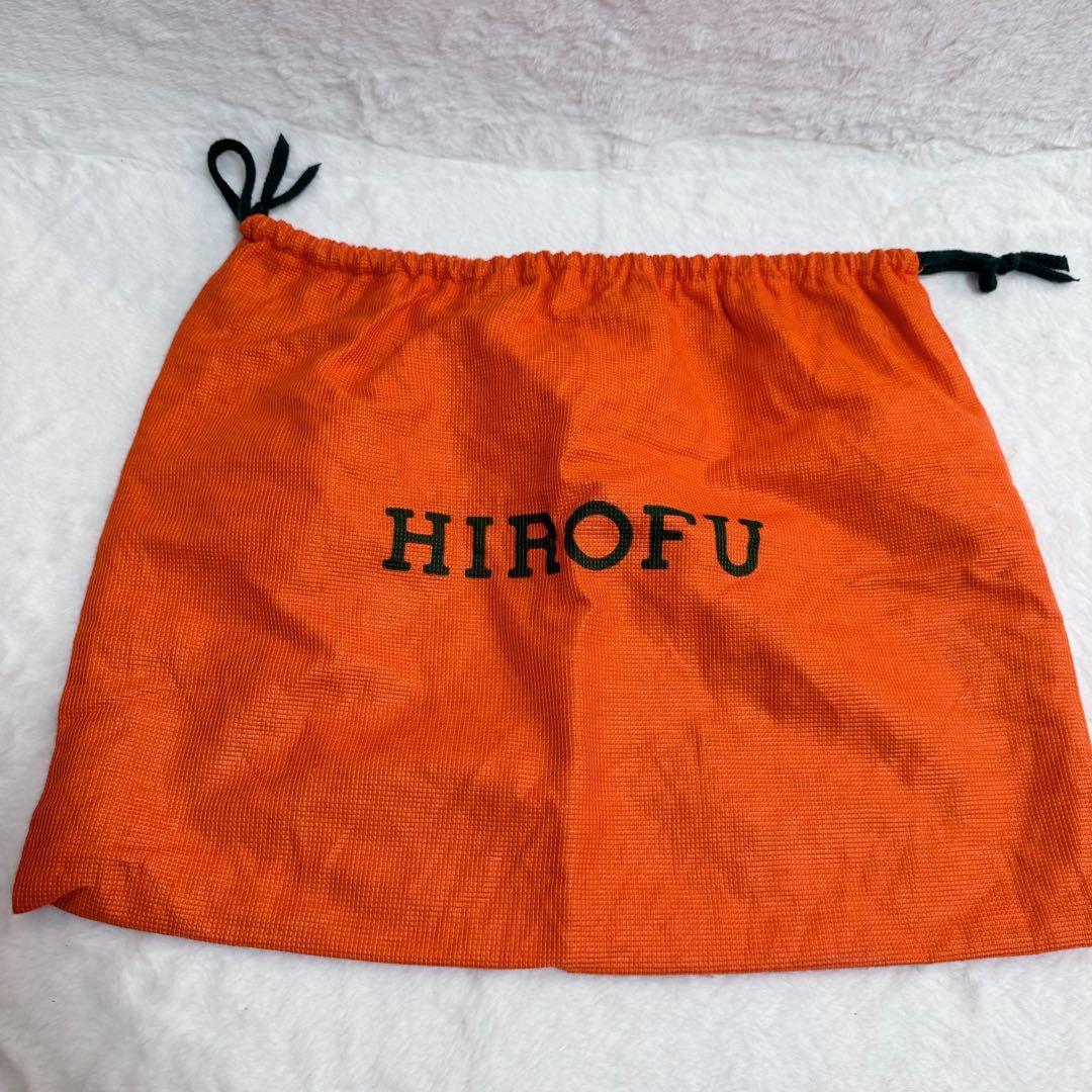 【美品】ヒロフ ワンショルダーバッグ Hロゴ レザー 2way 本革　ブラック