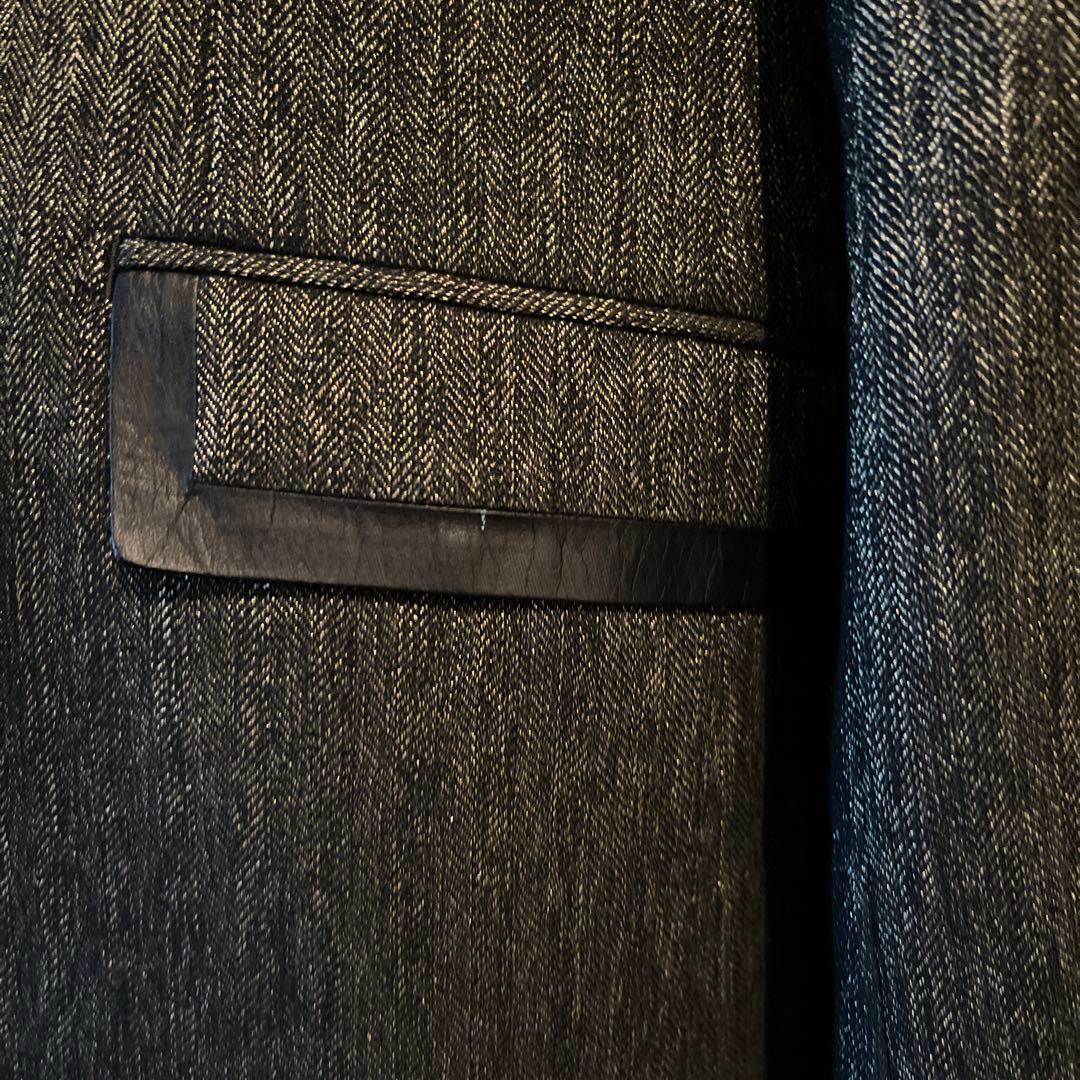 新品未使用　コムサメン　セットアップ上下スーツM 茶系ゴールド