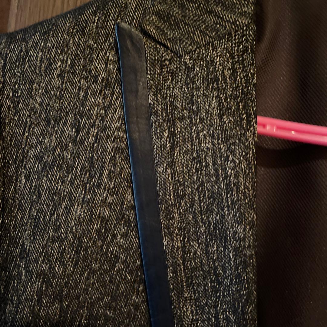 新品未使用　コムサメン　セットアップ上下スーツM 茶系ゴールド