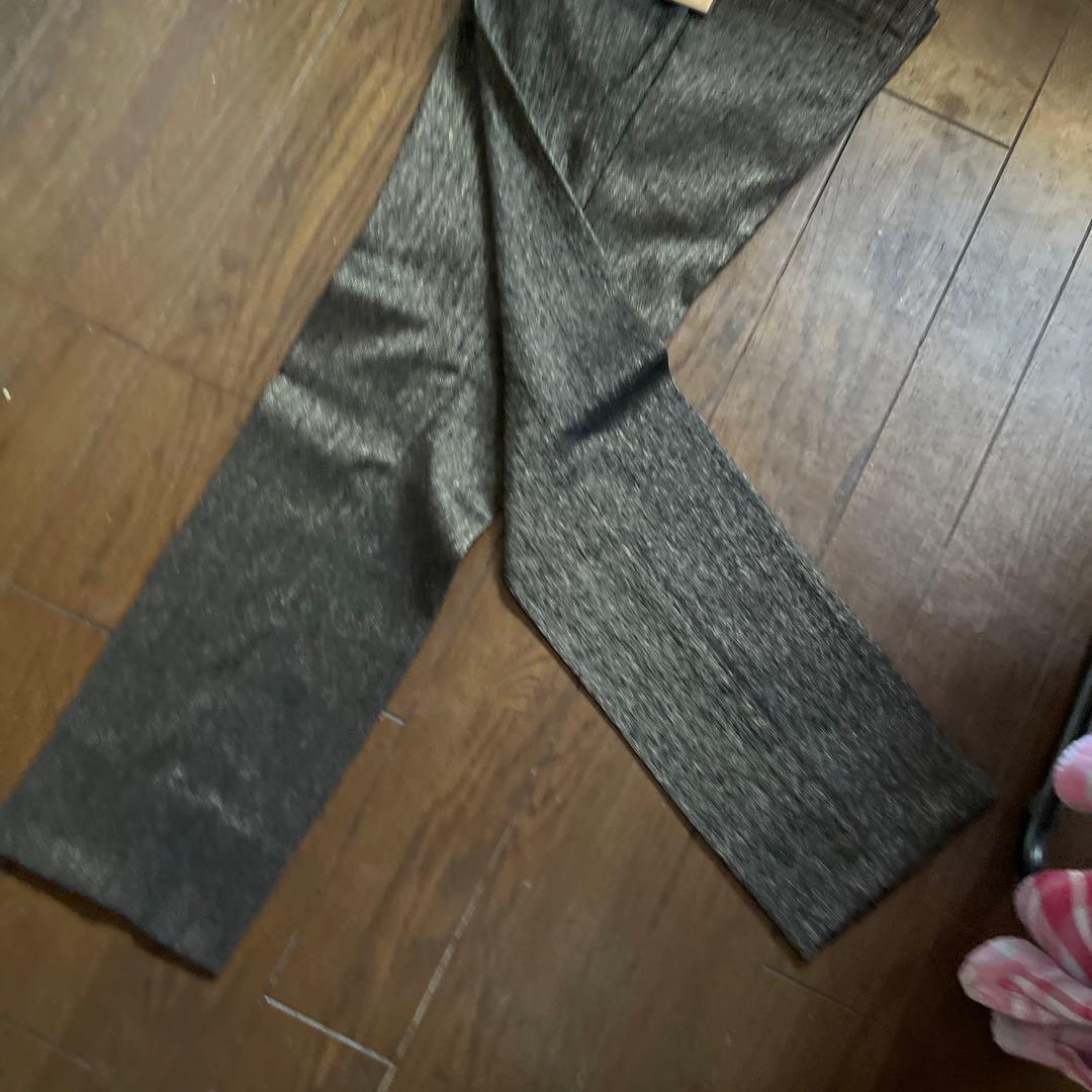 新品未使用　コムサメン　セットアップ上下スーツM 茶系ゴールド