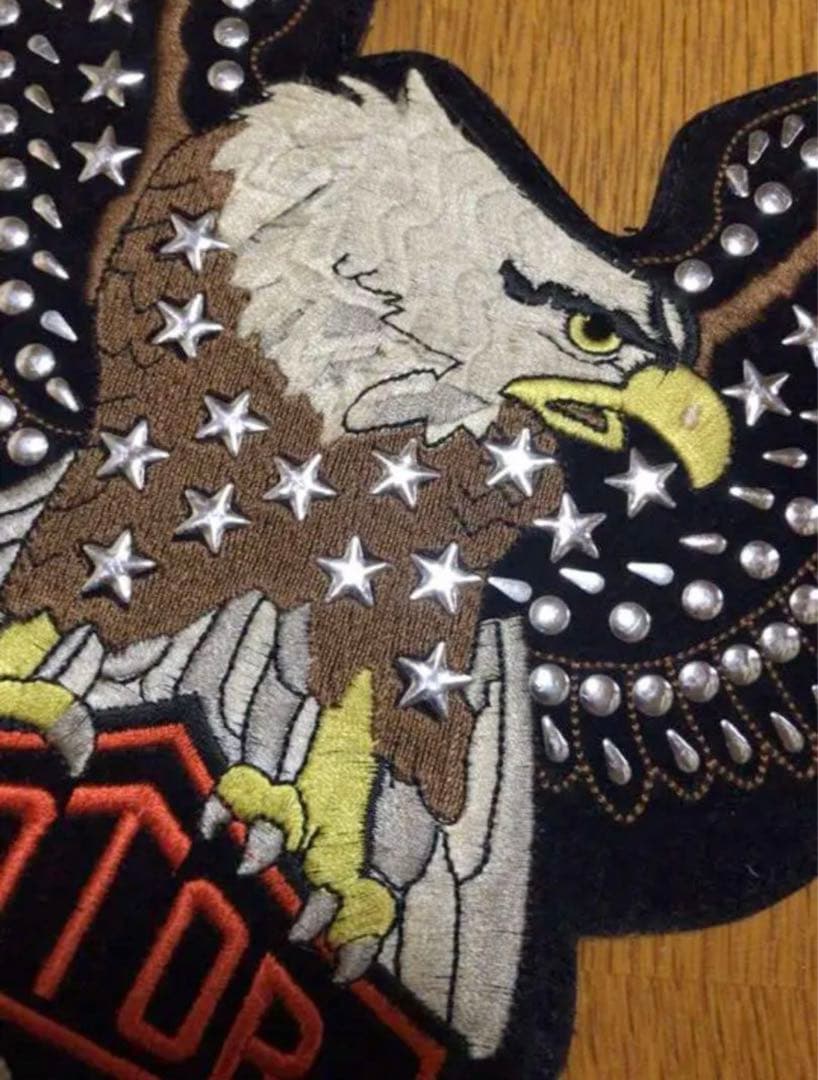 【入手困難品】ハーレーダビッドソン　大きい　特大ワッペン　背中 ビンテージ