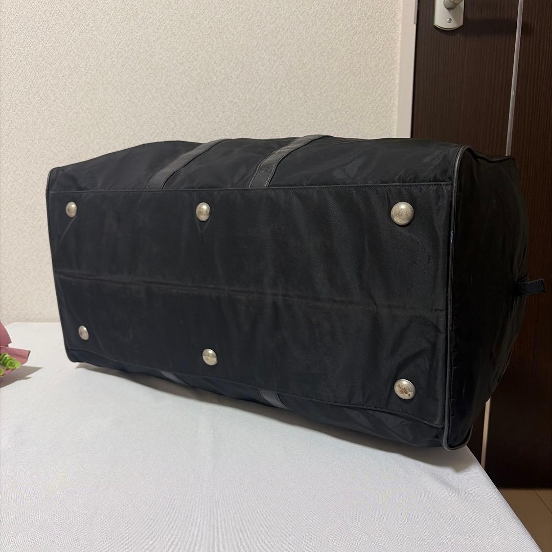 希少 PRADA プラダ ナイロン×レザー ブラック ボストンバッグ