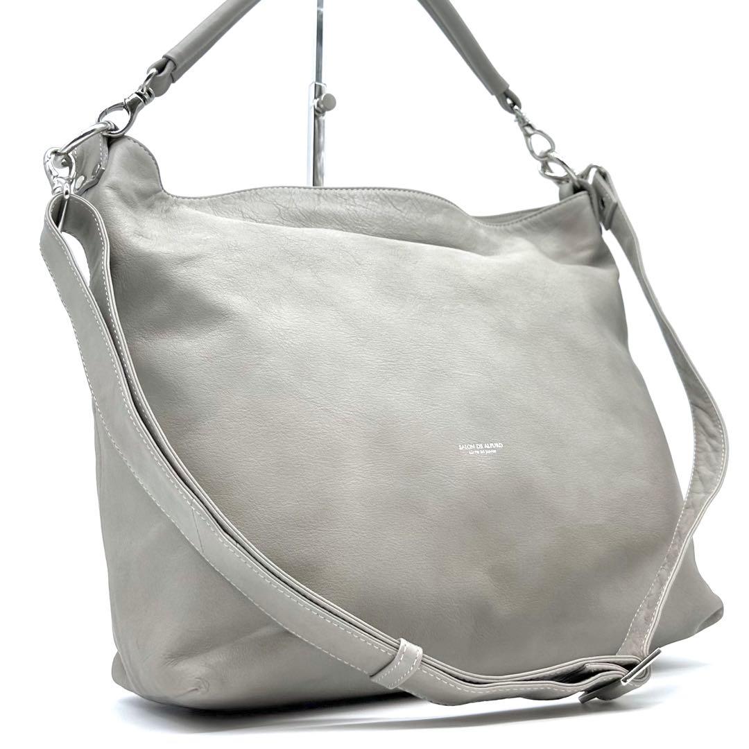 美品✨サロンドアルファード アンジェリーナボックスM 2WAY ショルダーバッグ