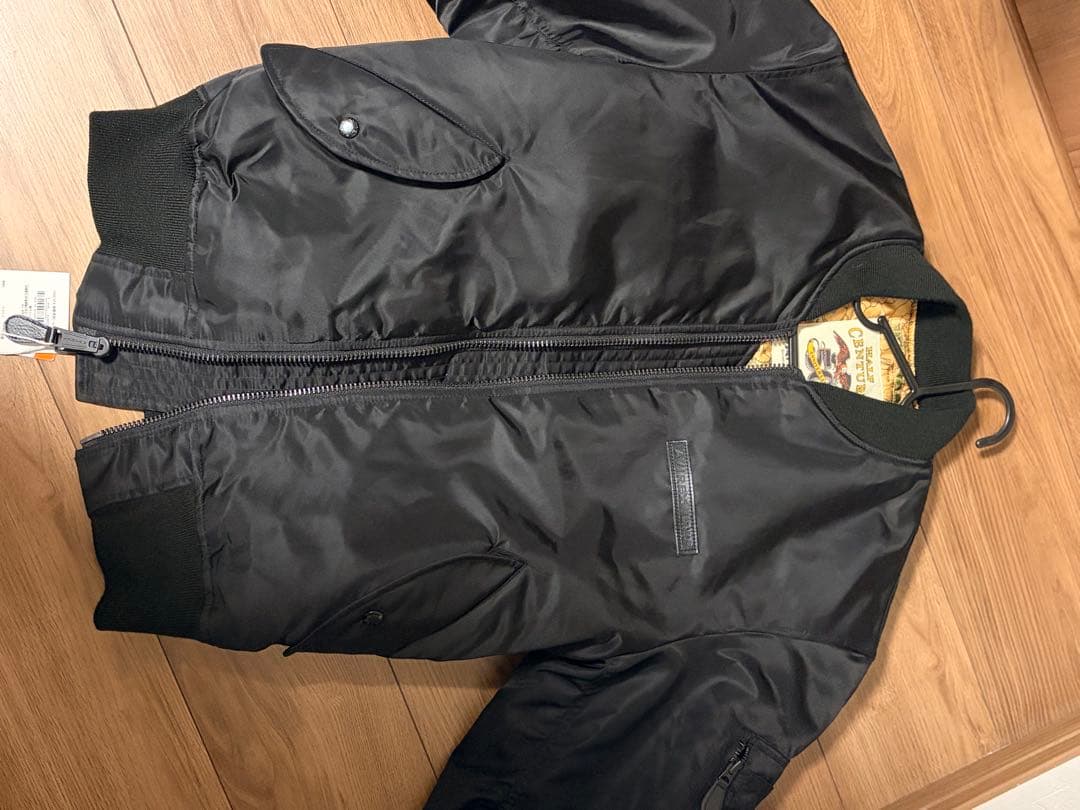 AVIREX ブラック MA-1ジャケット Lサイズ　50周年記念