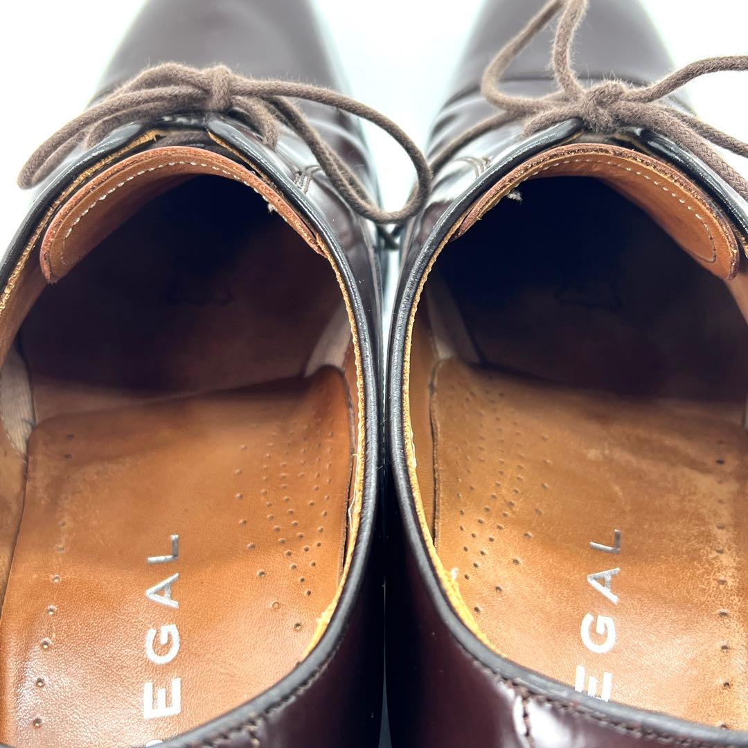 【美品】リーガル 315R ストレートチップ 25EE ダークブラウン