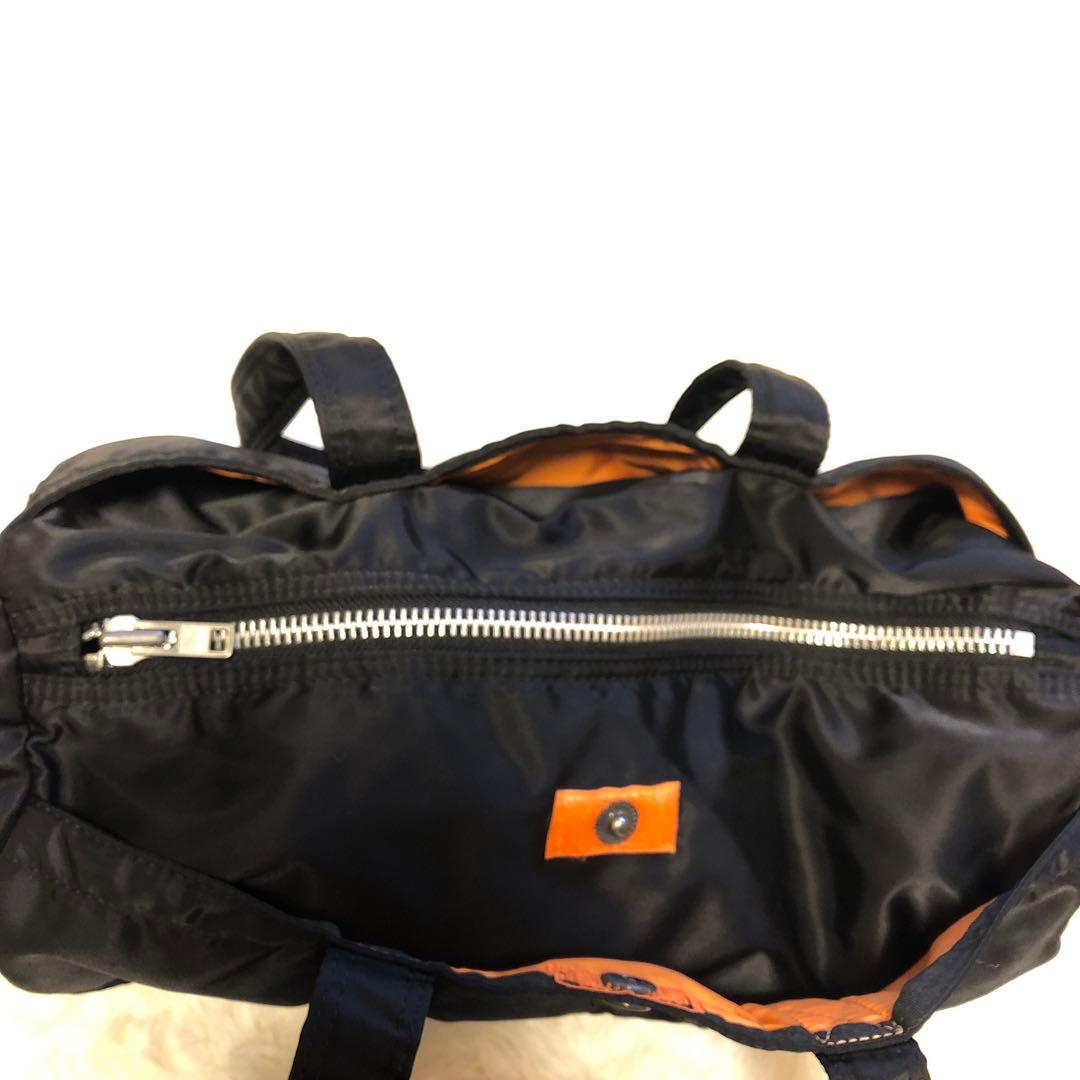 美品 PORTER タンカー ボストンバッグ ドラムバッグ ミニボストン 黒
