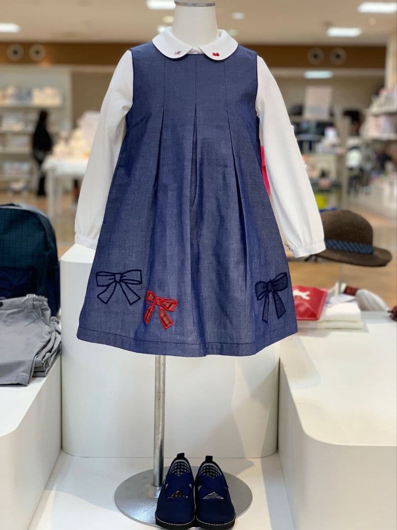 ファミリア/familiarデニムジャンパースカート 110サイズ 女の子