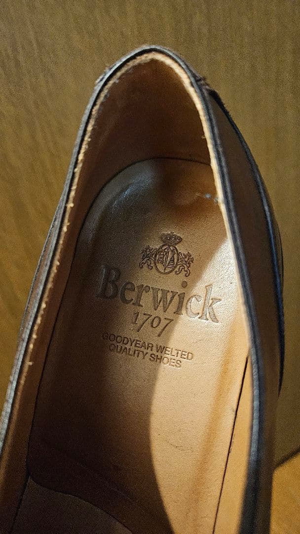 Berwick ブラウン ドレスシューズ 7.5 (UK)
