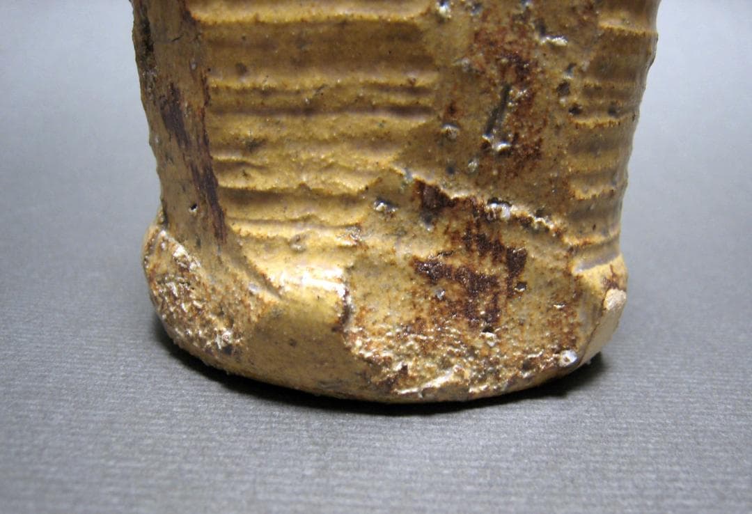 Mayu　永楽善五郎　伊羅保　花入　京焼　共箱　花瓶　善五郎　華器　茶道具