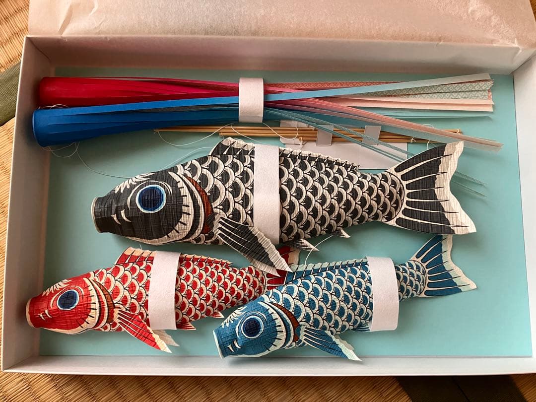 【最新版】いせ辰　鯉のぼり　モビール 黒