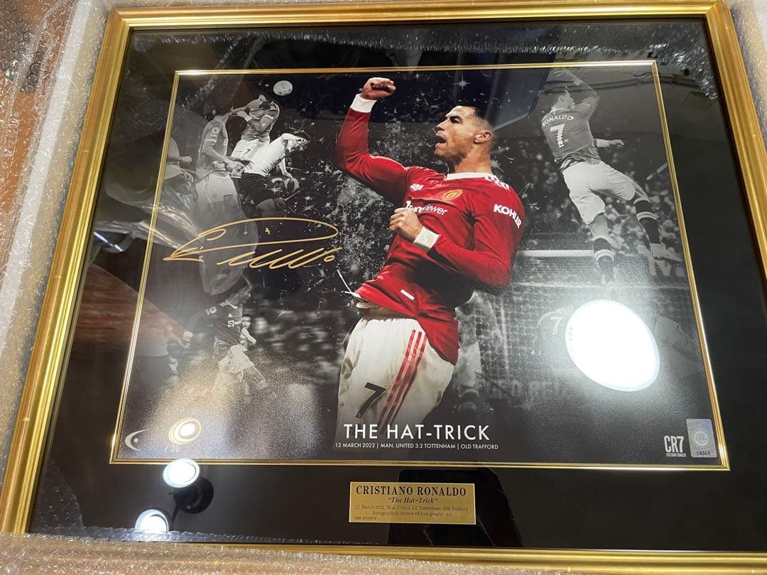 [世界限定30枚] ダグアウト C•ロナウド直筆サイン入りグラフィックアート