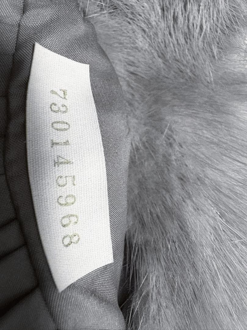 美品美色　ミンクコート　染め色　襟2way　毛皮　リアルファー　柔らか　ミドル丈