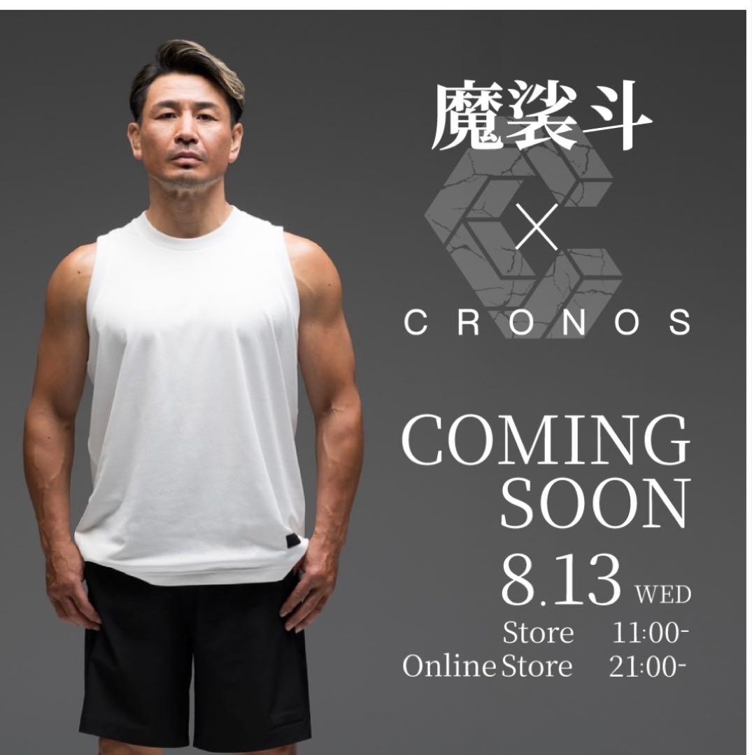 CRONOS ✖️魔裟斗　メッシュタンクトップ ブラック