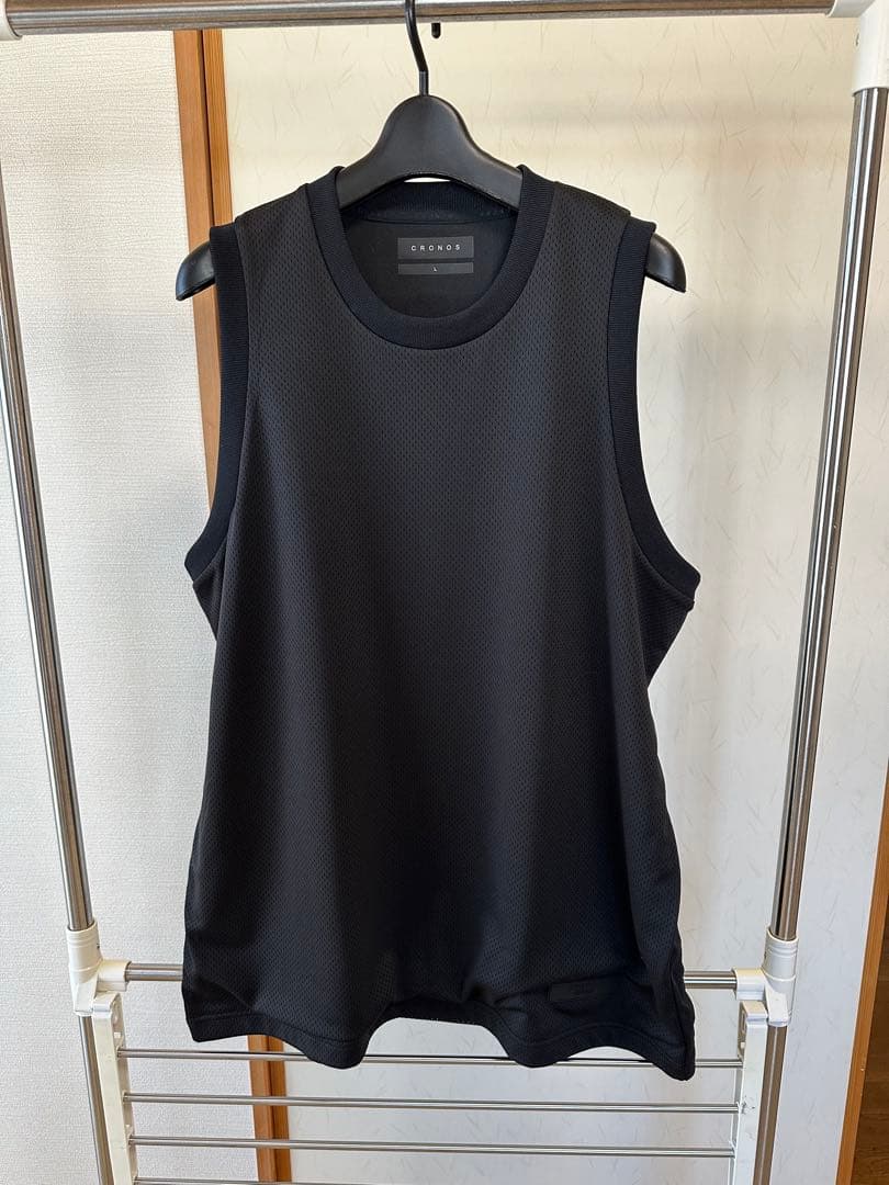 CRONOS ✖️魔裟斗　メッシュタンクトップ ブラック