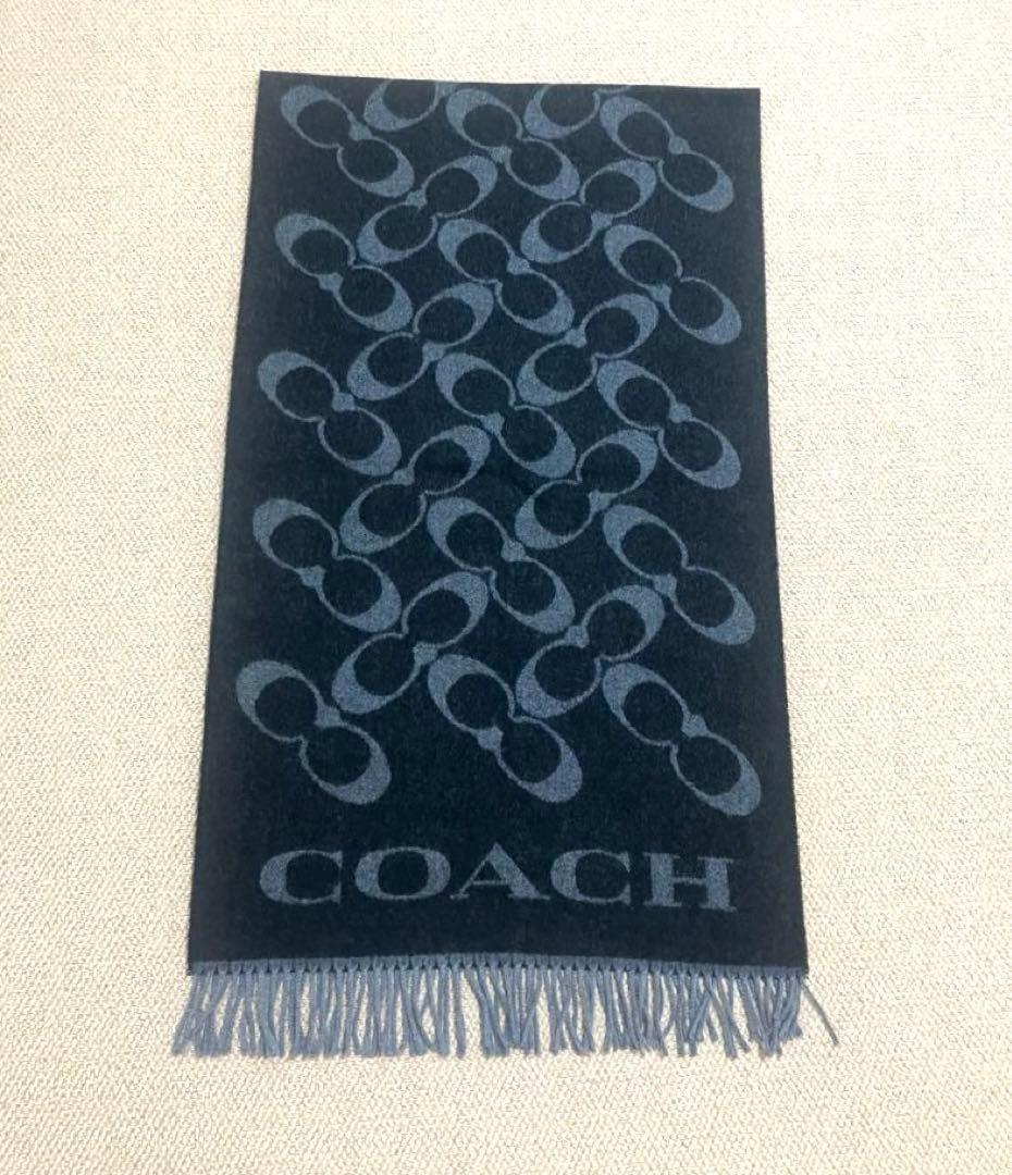 新品未使用 COACH コーチ シグネチャー 大判マフラー