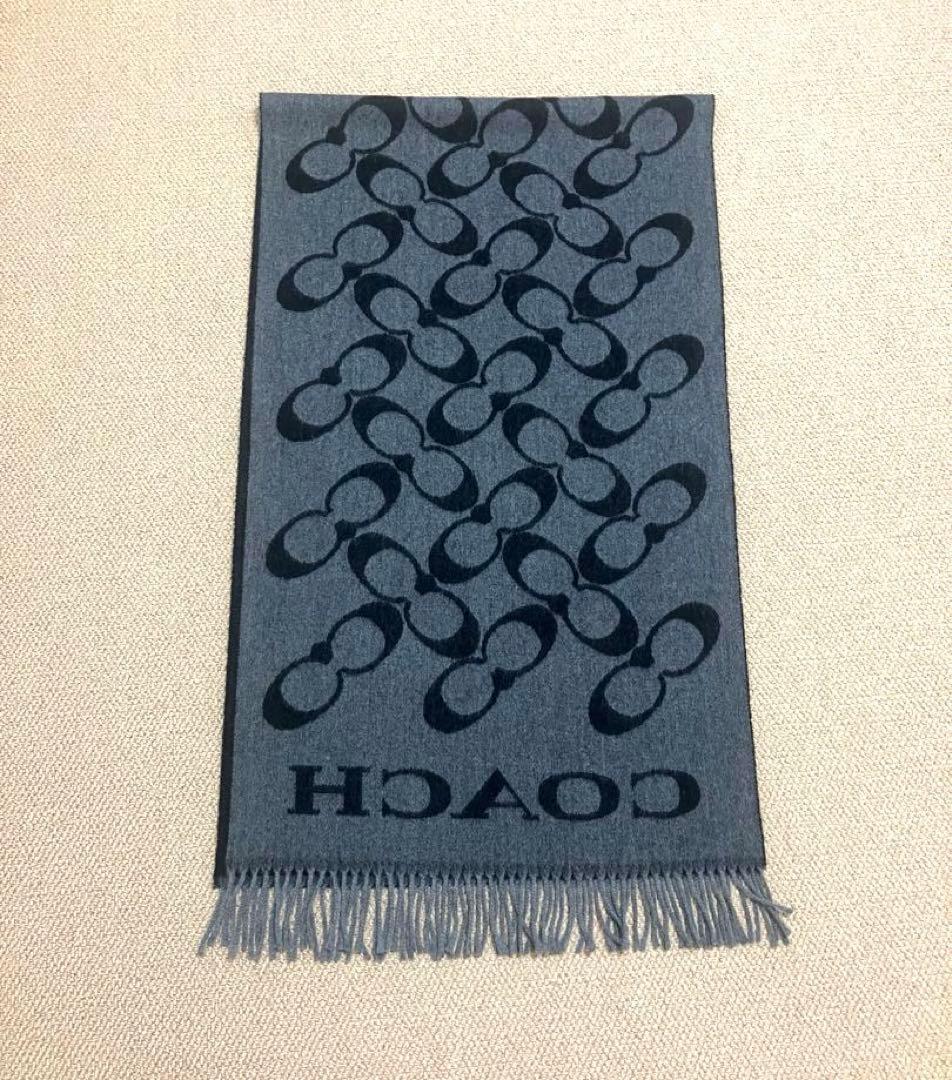 新品未使用 COACH コーチ シグネチャー 大判マフラー