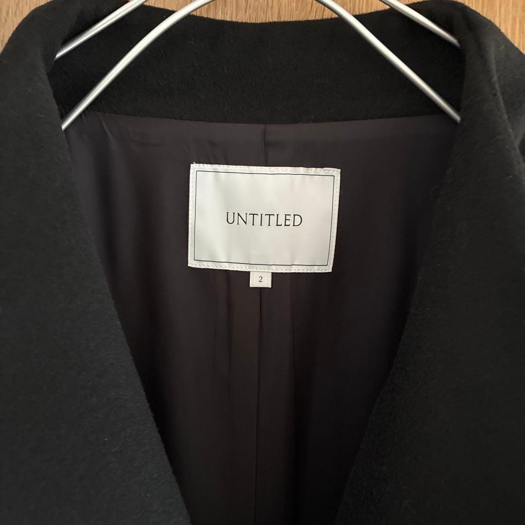 UNTITLED ウールコート　黒