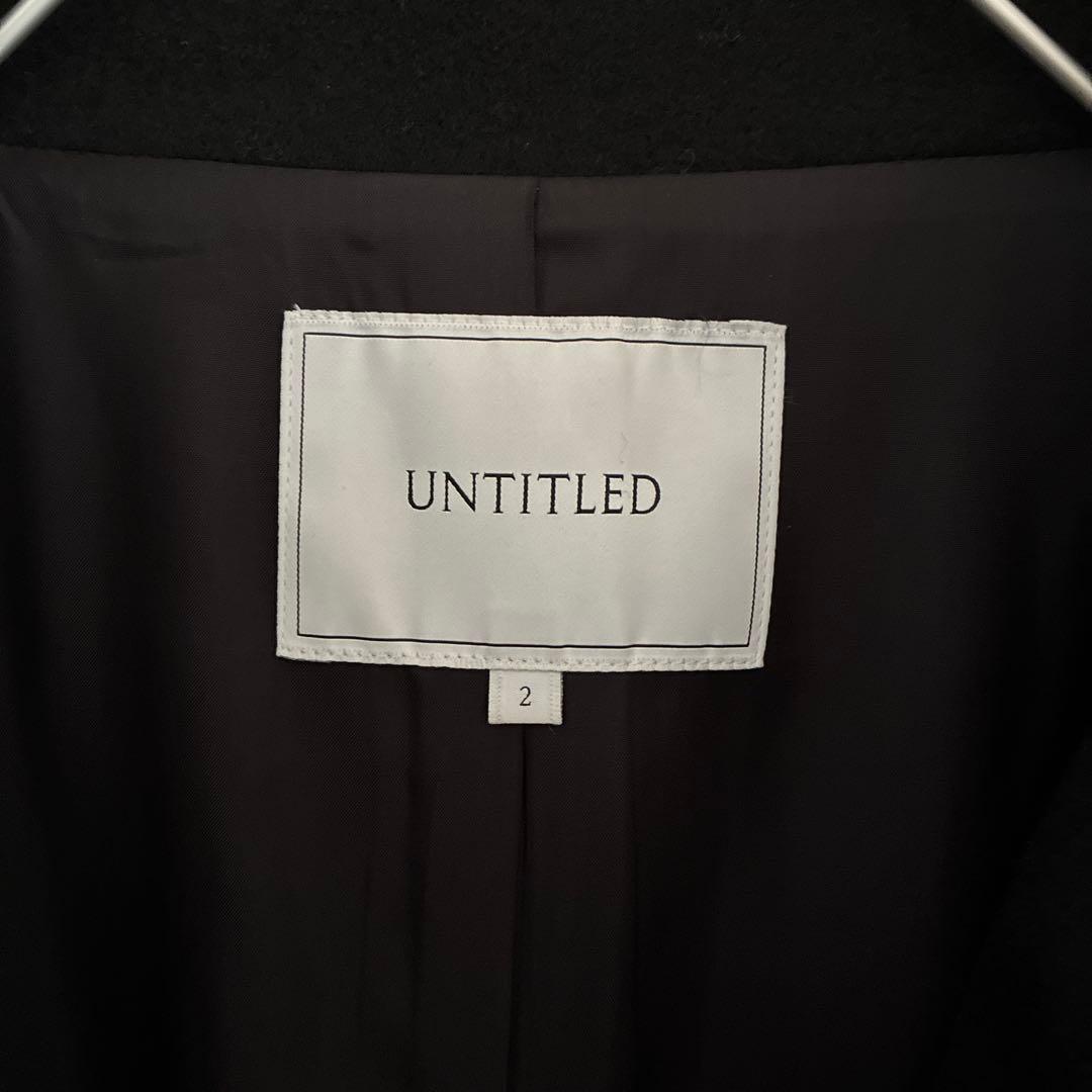 UNTITLED ウールコート　黒