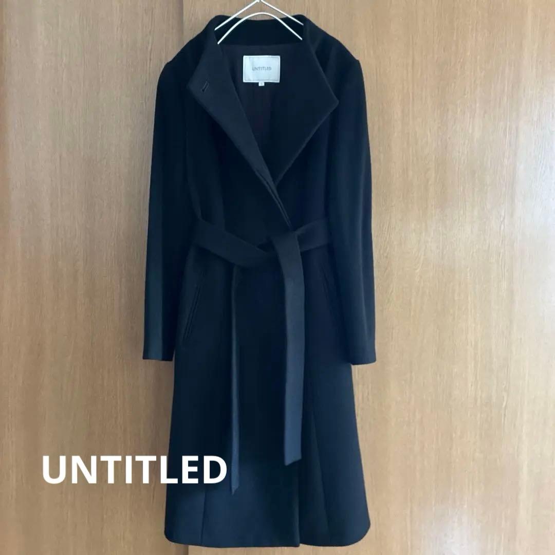 UNTITLED ウールコート　黒