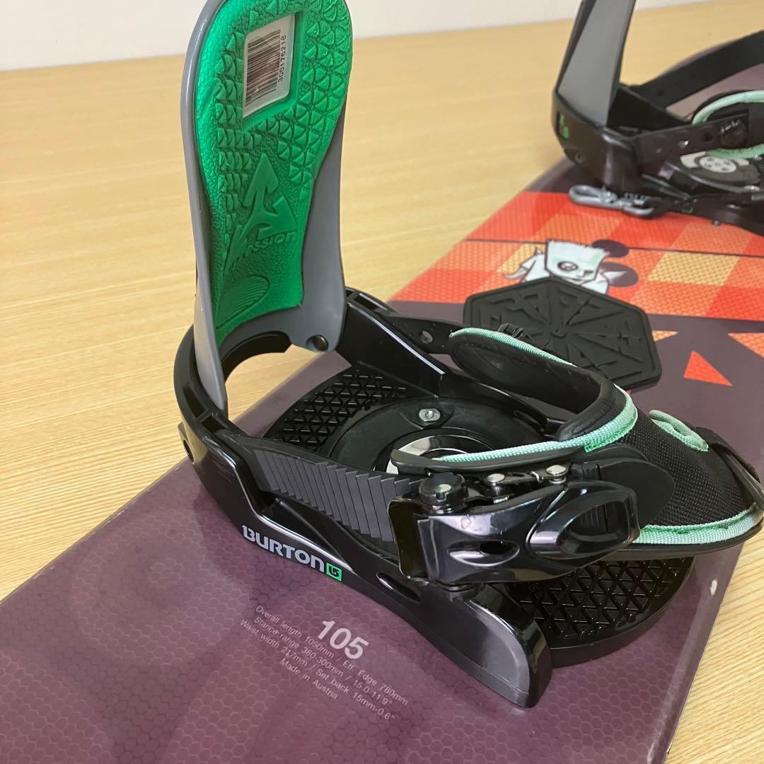 ELAN キッズスノーボード105 BURTONバインディング付き