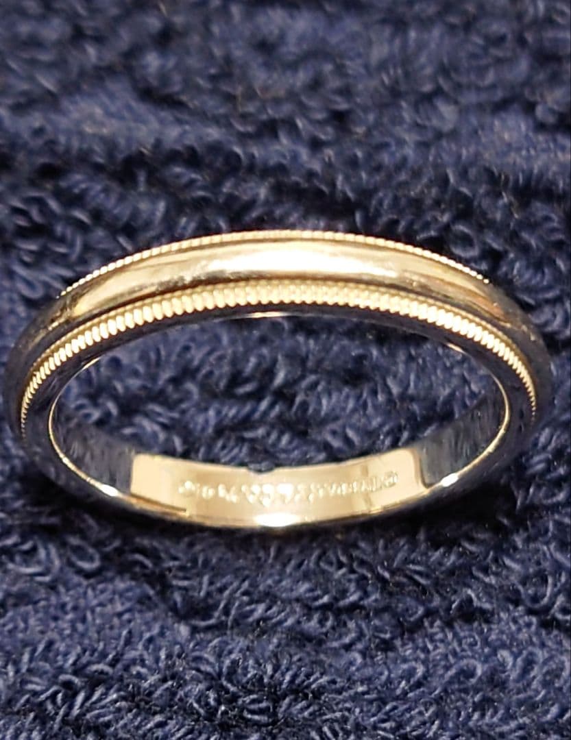 【ハロウィン】ティファニー結婚指輪　男性用