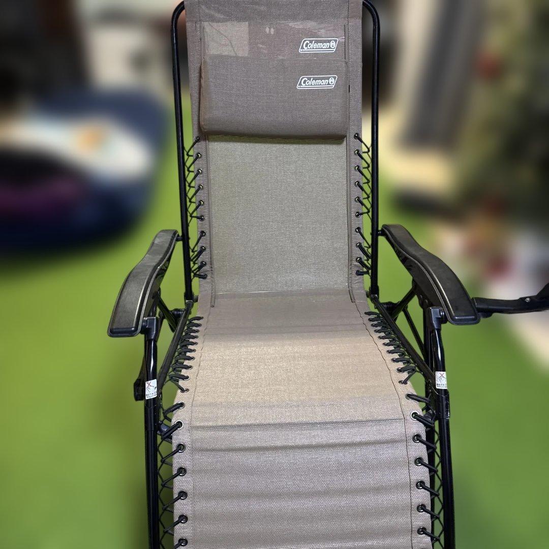 Coleman リクライニングチェア グレー