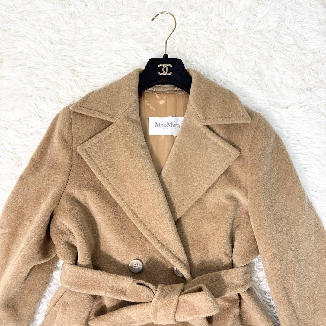 MaxMara マックスマーラ ロングコート マニュエラ カシミヤ混 キャメル