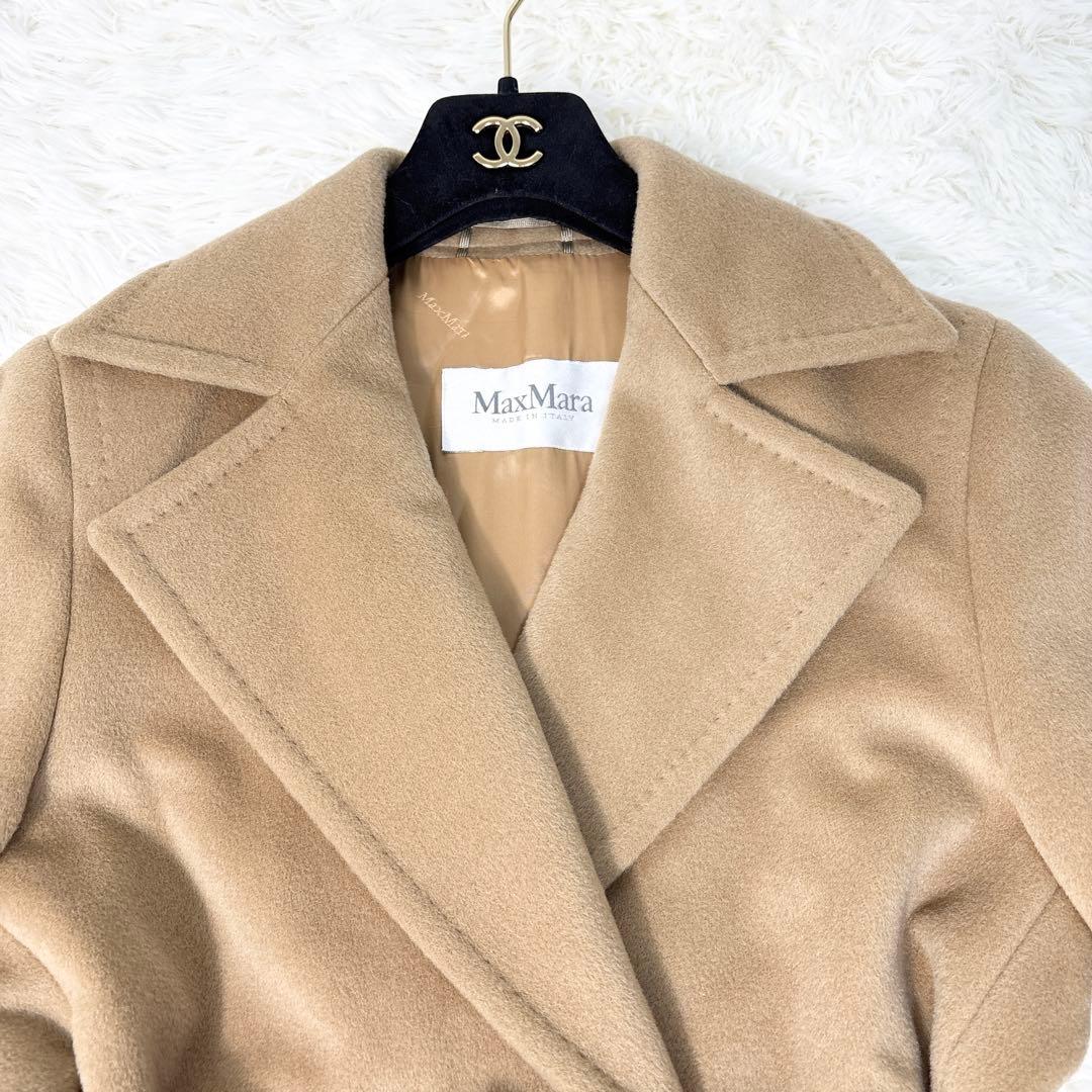 MaxMara マックスマーラ ロングコート マニュエラ カシミヤ混 キャメル