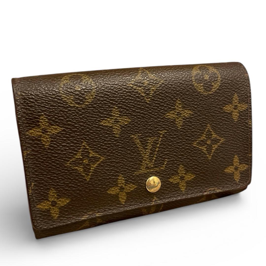 【未使用級】ルイヴィトン　二つ折り財布　モノグラム　ポルトモネ　M61730