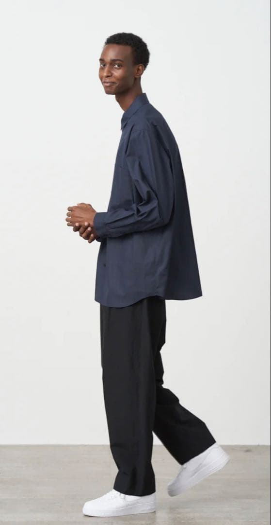 【ATON】WOOL WASHI TROPICAL TAPERED PANTS