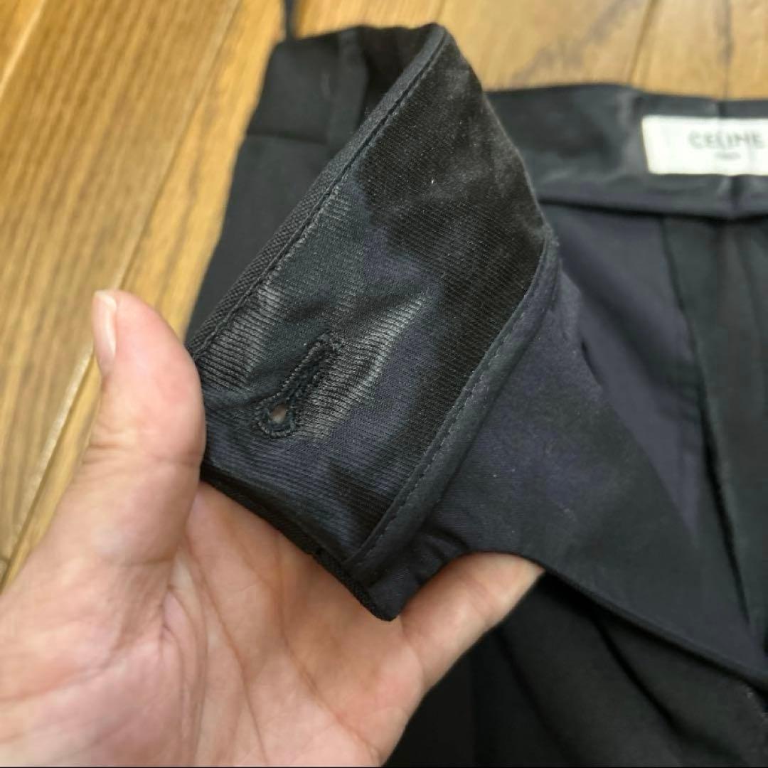 CELINE ブラックパンツ 36