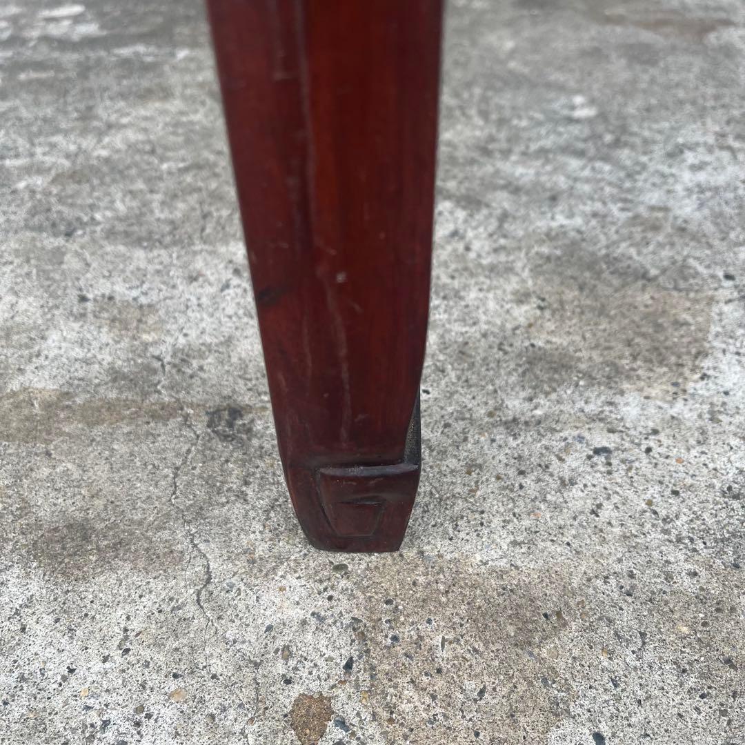 希少◆中国 唐木 螺鈿 青貝 螺鈿象嵌 花梨　ネストテーブル