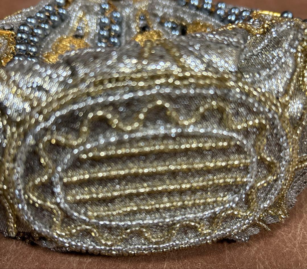 【廃盤品】HASHIMOTO希少　皇室御用達　ハシモト　ビーズバッグ　美品⭐️⭐️⭐️