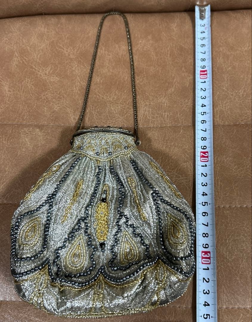 【廃盤品】HASHIMOTO希少　皇室御用達　ハシモト　ビーズバッグ　美品⭐️⭐️⭐️