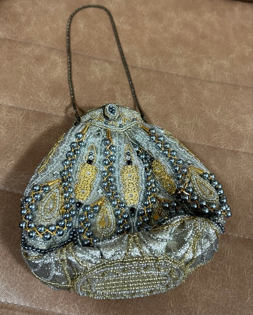 【廃盤品】HASHIMOTO希少　皇室御用達　ハシモト　ビーズバッグ　美品⭐️⭐️⭐️