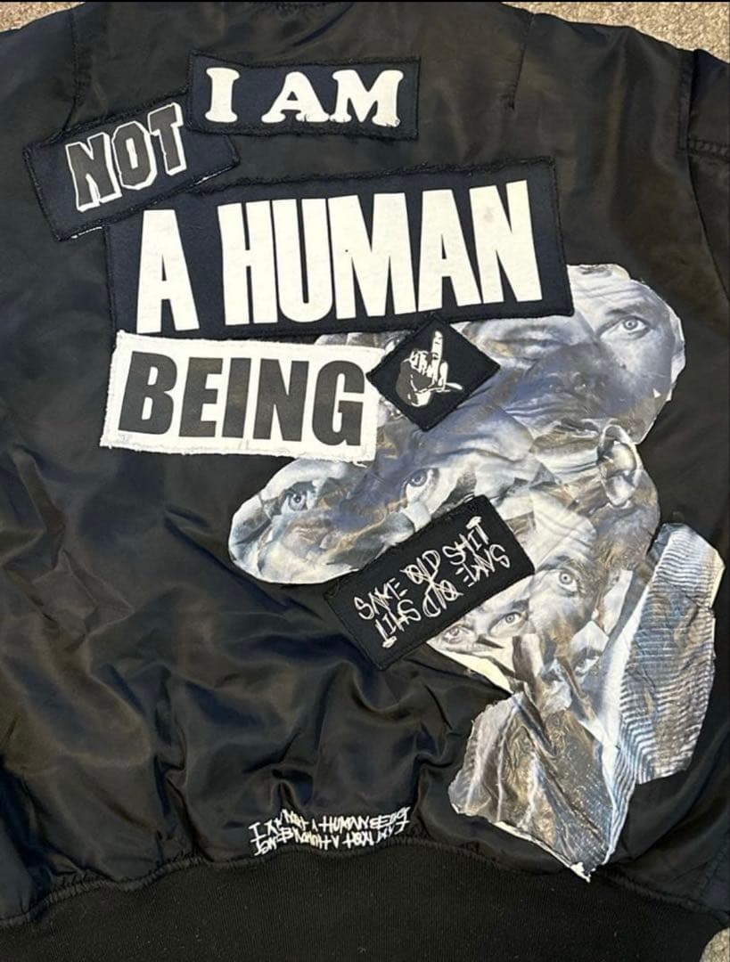 IAMNOTAHUMANBEING MA-1 ジャケット