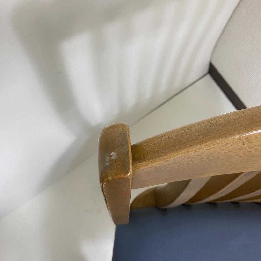 【匿名配送】2脚セット 松田家具 ダイニングチェア 椅子 昭和レトロ 木製