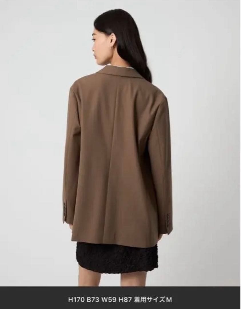 値下げ【新品】EMMEL REFINES 2ボタンテーラードジャケット ブラウン