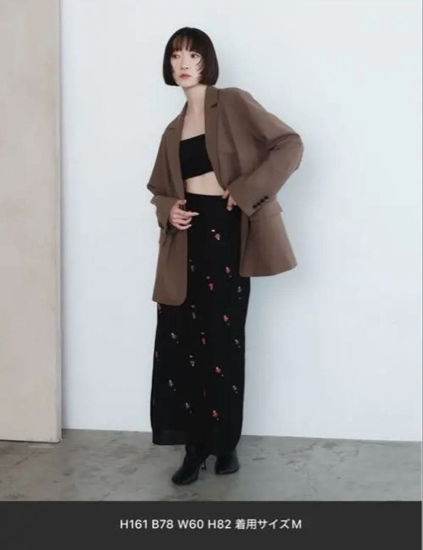 値下げ【新品】EMMEL REFINES 2ボタンテーラードジャケット ブラウン