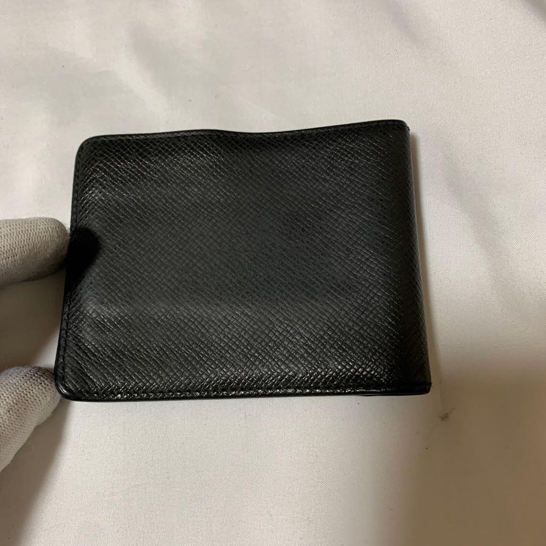 美品　お買い得　Louis Vuitton ブラック 二つ折り財布