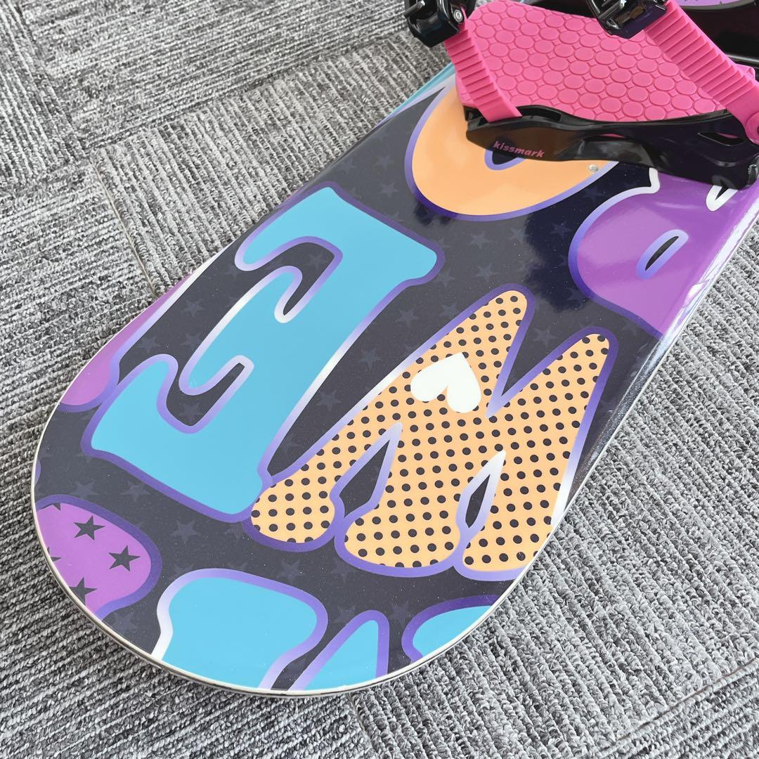 79美品❗️超豪華❗️IGNIO/キスマーク レディース スノーボード★145cm
