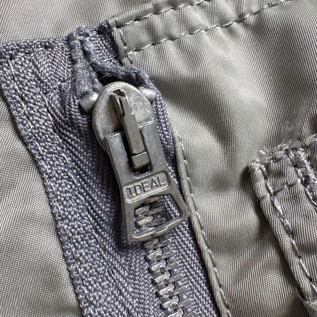 80s-90s USA製 alpha ma-1 シルバー　ボンバージャケット