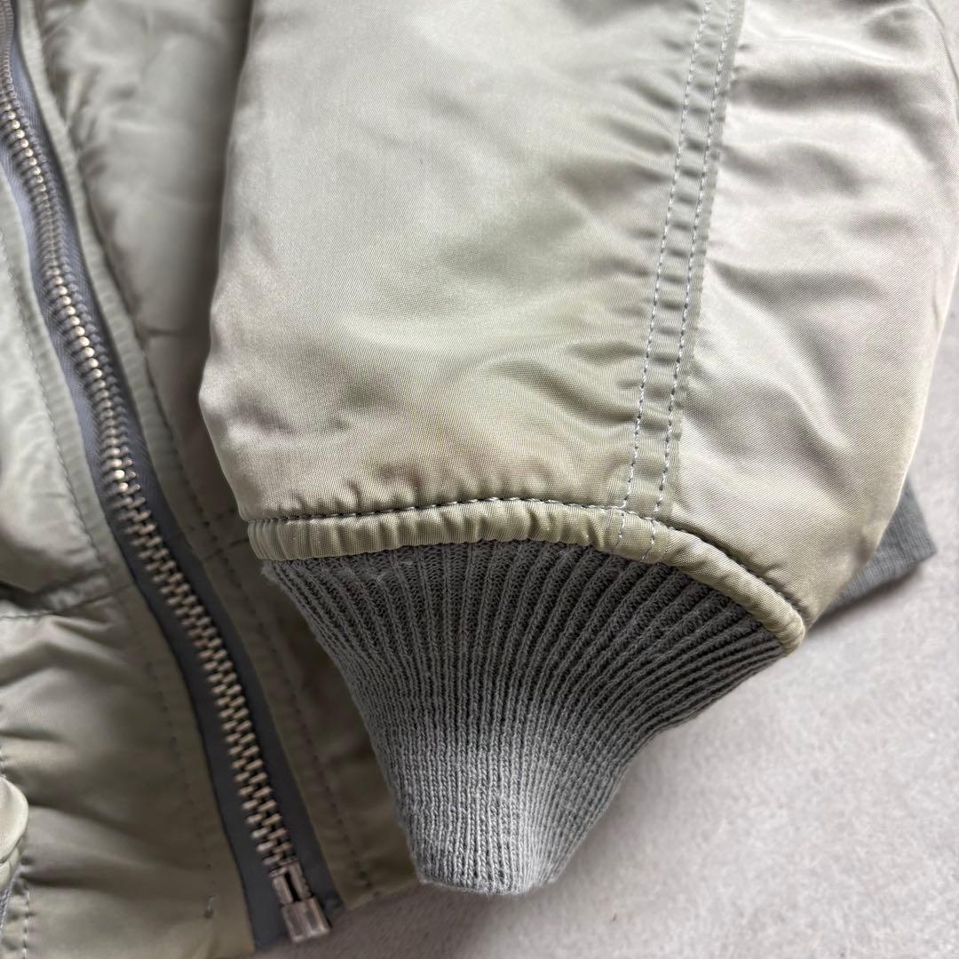 80s-90s USA製 alpha ma-1 シルバー　ボンバージャケット