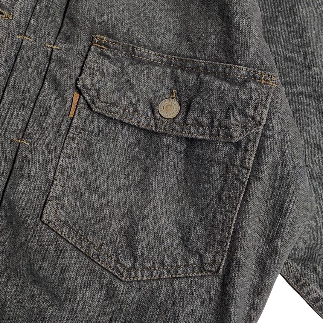 【LEVI'S】80sリーバイス 2nd オレンジタブ ブラックデニムジャケット